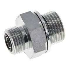 UN 11/16''-16 x G 1/2'' Verzinkt Stalen Borstnippel ORFS 630 Bar - Hydrauliek