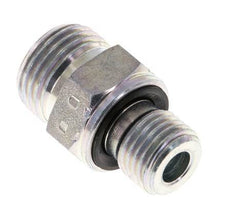 UN 11/16''-16 x G 1/4'' Verzinkt Stalen Borstnippel ORFS 630 Bar - Hydrauliek