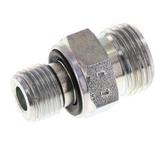 UN 11/16''-16 x G 1/4'' Verzinkt Stalen Borstnippel ORFS 630 Bar - Hydrauliek