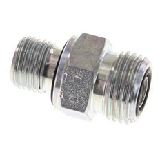 UN 11/16''-16 x G 1/4'' Verzinkt Stalen Borstnippel ORFS 630 Bar - Hydrauliek