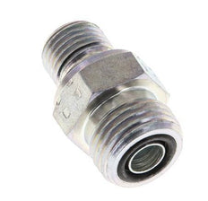UN 11/16''-16 x G 1/4'' Verzinkt Stalen Borstnippel ORFS 630 Bar - Hydrauliek