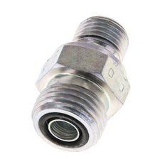 UN 11/16''-16 x G 1/4'' Verzinkt Stalen Borstnippel ORFS 630 Bar - Hydrauliek