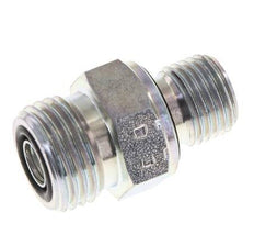UN 11/16''-16 x G 1/4'' Verzinkt Stalen Borstnippel ORFS 630 Bar - Hydrauliek
