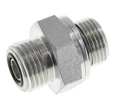 UN 11/16''-16 x G 3/8'' Verzinkt Stalen Borstnippel ORFS 630 Bar - Hydrauliek