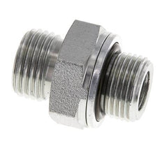 UN 11/16''-16 x G 3/8'' Verzinkt Stalen Borstnippel ORFS 630 Bar - Hydrauliek