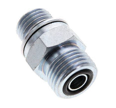 UN 11/16''-16 x M14x1.5 Verzinkt Stalen Borstnippel ORFS 630 Bar - Hydrauliek