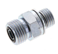 UN 11/16''-16 x M14x1.5 Verzinkt Stalen Borstnippel ORFS 630 Bar - Hydrauliek