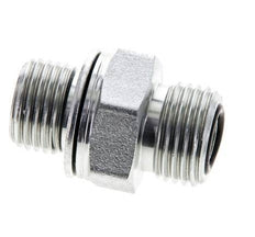 UN 11/16''-16 x M16x1.5 Verzinkt Stalen Borstnippel ORFS 630 Bar - Hydrauliek