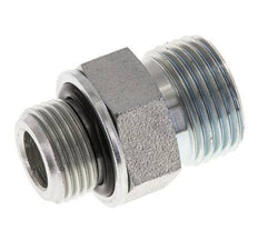 UN 13/16''-16 x G 3/8'' Verzinkt Stalen Borstnippel ORFS 630 Bar - Hydrauliek