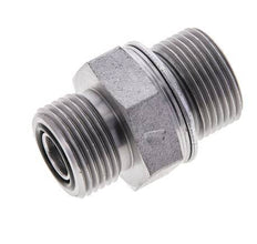 UN 13/16''-16 x M22x1.5 Verzinkt Stalen Borstnippel ORFS 630 Bar - Hydrauliek