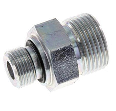 UNS 1''-14 x G 3/8'' Verzinkt Stalen Borstnippel ORFS 400 Bar - Hydrauliek