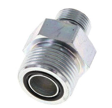 UNS 1''-14 x G 3/8'' Verzinkt Stalen Borstnippel ORFS 400 Bar - Hydrauliek