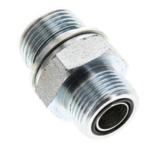 UNS 1''-14 x M27x2 Verzinkt Stalen Borstnippel ORFS 400 Bar - Hydrauliek