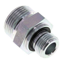 UN 1-3/16''-12 x G 1/2'' Verzinkt Stalen Borstnippel ORFS 400 Bar - Hydrauliek