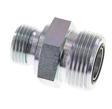 UN 1-3/16''-12 x G 1/2'' Verzinkt Stalen Borstnippel ORFS 400 Bar - Hydrauliek