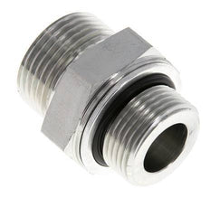 UN 1-3/16''-12 x G 3/4'' Zinc plated Steel Double Nipple ORFS 400 Bar - Hydraulic