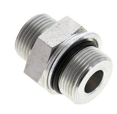 UN 1-3/16''-12 x M33x2 Verzinkt Stalen Borstnippel ORFS 400 Bar - Hydrauliek