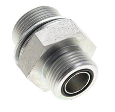 UN 1-3/16''-12 x M33x2 Verzinkt Stalen Borstnippel ORFS 400 Bar - Hydrauliek