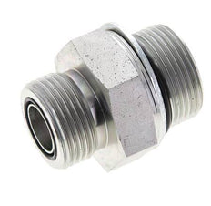 UN 1-3/16''-12 x M33x2 Verzinkt Stalen Borstnippel ORFS 400 Bar - Hydrauliek
