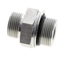 UN 1-3/16''-12 x M33x2 Verzinkt Stalen Borstnippel ORFS 400 Bar - Hydrauliek