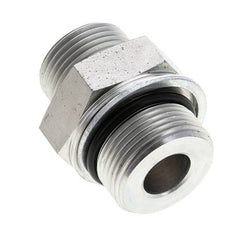 UN 1-3/16''-12 x M33x2 Verzinkt Stalen Borstnippel ORFS 400 Bar - Hydrauliek