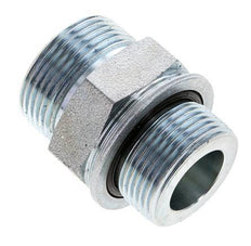UN 1-7/16''-12 x M33x2 Verzinkt Stalen Borstnippel ORFS 400 Bar - Hydrauliek