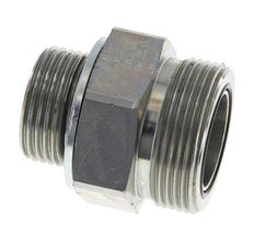 UN 1-11/16''-12 x G 1'' Verzinkt Stalen Borstnippel ORFS 250 Bar - Hydrauliek