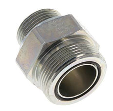UN 1-11/16''-12 x G 1'' Verzinkt Stalen Borstnippel ORFS 250 Bar - Hydrauliek
