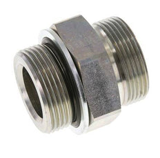 UN 1-11/16''-12 x G 1 1/4'' Verzinkt Stalen Borstnippel ORFS 250 Bar - Hydrauliek