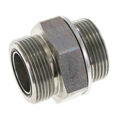 UN 1-11/16''-12 x G 1 1/4'' Verzinkt Stalen Borstnippel ORFS 250 Bar - Hydrauliek