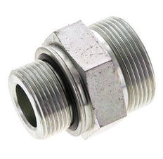 UN 1-11/16''-12 x M33x2 Verzinkt Stalen Borstnippel ORFS 250 Bar - Hydrauliek