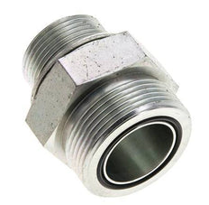 UN 1-11/16''-12 x M33x2 Verzinkt Stalen Borstnippel ORFS 250 Bar - Hydrauliek