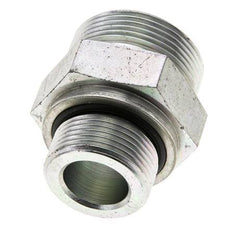 UN 1-11/16''-12 x M33x2 Verzinkt Stalen Borstnippel ORFS 250 Bar - Hydrauliek