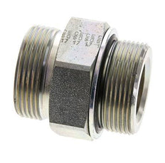 UN 1-11/16''-12 x M42x2 Verzinkt Stalen Borstnippel ORFS 250 Bar - Hydrauliek