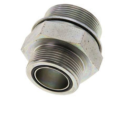 UN 1-11/16''-12 x M48x2 Verzinkt Stalen Borstnippel ORFS 250 Bar - Hydrauliek