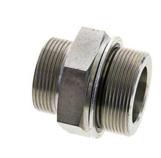 UN 1-11/16''-12 x M48x2 Verzinkt Stalen Borstnippel ORFS 250 Bar - Hydrauliek