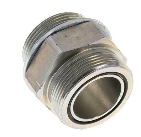 UN 2''-12 x G 1 1/2'' Verzinkt Stalen Borstnippel ORFS 250 Bar - Hydrauliek