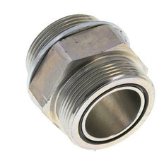 UN 2''-12 x G 1 1/2'' Verzinkt Stalen Borstnippel ORFS 250 Bar - Hydrauliek