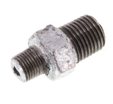 R 1/4'' x R 1/8'' Verzinkt Gietijzeren Borstnippel 25 Bar