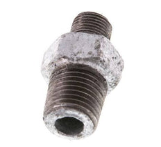 R 1/4'' x R 1/8'' Verzinkt Gietijzeren Borstnippel 25 Bar