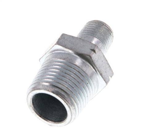R 3/8'' x R 1/8'' Verzinkt Gietijzeren Borstnippel 25 Bar