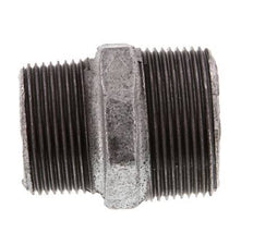 R 1 1/2'' x R 1 1/4'' Verzinkt Gietijzeren Borstnippel 25 Bar