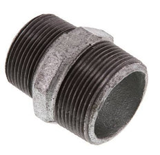 R 1 1/2'' x R 1 1/4'' Verzinkt Gietijzeren Borstnippel 25 Bar