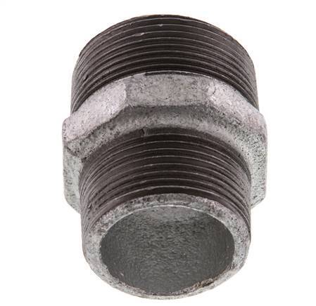 R 1 1/2'' x R 1 1/4'' Verzinkt Gietijzeren Borstnippel 25 Bar