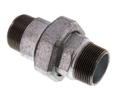 R 1 1/2'' Verzinkt Gietijzeren Borstnippel 3-delig met Conische afdichting 25 Bar