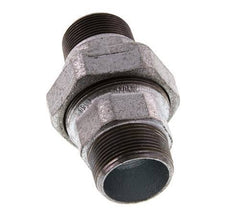 R 1 1/2'' Verzinkt Gietijzeren Borstnippel 3-delig met Conische afdichting 25 Bar