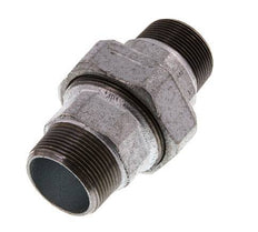 R 1 1/2'' Verzinkt Gietijzeren Borstnippel 3-delig met Conische afdichting 25 Bar