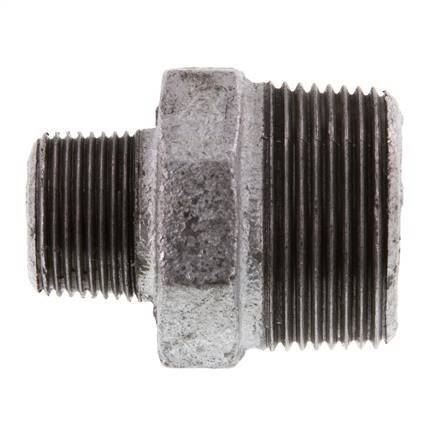 R 1 1/4'' x R 3/4'' Verzinkt Gietijzeren Borstnippel 25 Bar