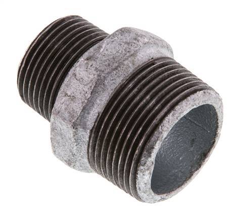 R 1 1/4'' x R 1'' Verzinkt Gietijzeren Borstnippel 25 Bar