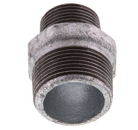 R 1 1/4'' x R 1'' Verzinkt Gietijzeren Borstnippel 25 Bar